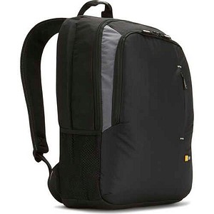 case LOGIC® Laptop-Rucksack Backpack Polyester schwarz, grau 25,2 l bis 43,2 cm (17 Zoll)