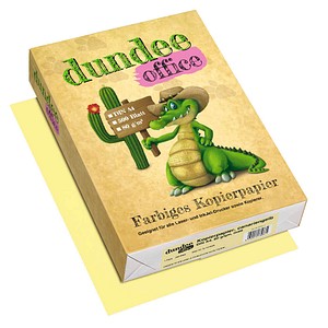 dundee Kopierpapier Color canariengelb DIN A4 80 g/qm 500 Blatt