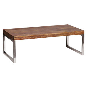 WOHNLING Couchtisch Massivholz sheesham 120,0 x 60,0 x 40,0 cm