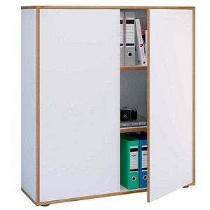 VCM my office Aktenschrank Salia, 920789 weiß, honig-eiche 2 Fachböden 100,0 x 32,0 x 109,7 cm