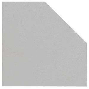 MÖBELPARTNER Verbindungsplatte lichtgrau, fünfeckig 65,0 x 65,0 x 2,2 cm