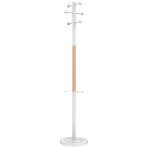 unilux Kleiderständer ACCESS weiß Metall 6 Haken 34,0 x 175,0 cm, 1 St.