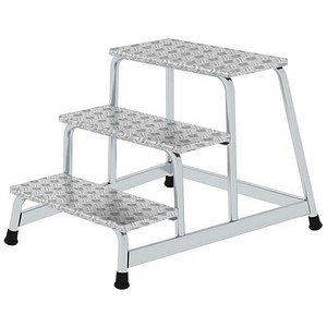MUNK Montagetritt 50009 silber 3 Stufen, H: 60,0 cm