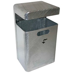 TKG MONDO Wand Mülleimer 35,0 l silber, 1 St.