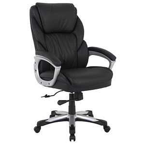 XXL Chefsessel, 10005 Kunstleder schwarz, Gestell schwarz