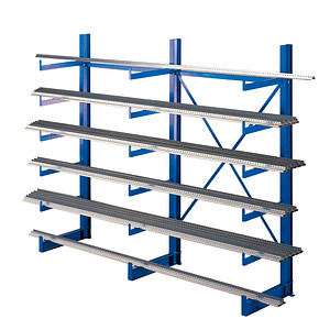 SCHULTE Kragarmregal K1000 14485 enzianblau 250,0 x 50,0 x 200,0 cm