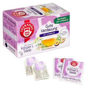 TEEKANNE Gute Verdauung mit Vitamin B2 Tee 18 Portionen