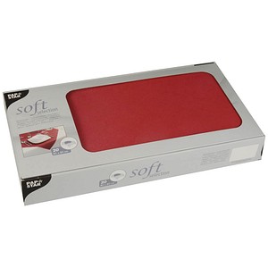 STARPAK Tischdecken soft selection rot 80,0 x 80,0 cm, 20 St.