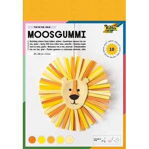 folia Moosgummi TON IN TON gelb 10 Blatt