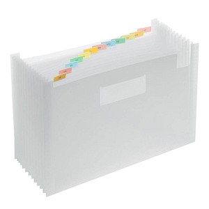 FolderSys Fächermappe 12 Fächer transparent, 1 St.