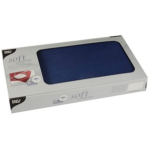 STARPAK Tischdecken soft selection dunkelblau 80,0 x 80,0 cm, 20 St.