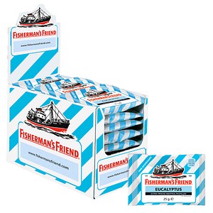 FISHERMAN'S FRIEND Eucalyptus ohne Zucker Bonbons 24 St./ 600,0 g, 24 St.