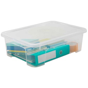 PAPERFLOW VIEW Aufbewahrungsbox 25,0 l transparent 55,0 x 39,0 x 16,8 cm, 1 St.