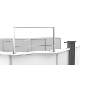 geramöbel Spuckschutz, transparent 100,0 x 60,0 cm, 1 St.
