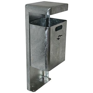 TKG MONDO Boden Mülleimer 35,0 l silber, 1 St.