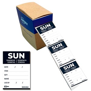 AVERY Zweckform Sonntag Tagesetiketten weiß 56,0 x 40,0 mm, 500 St.