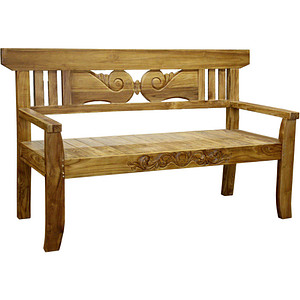 Garden Pleasure Gartenbank PADAR 940230 natur Holz 150,0 cm