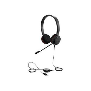 Jabra Evolve 20 UC Duo Headset schwarz