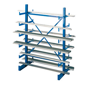 SCHULTE Kragarmregal K1000 14490 enzianblau 125,0 x 100,0 x 200,0 cm