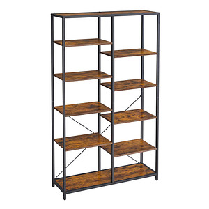 VASAGLE Bücherregal braun, schwarz 100,0 x 30,0 x 170,0 cm, 1 St.