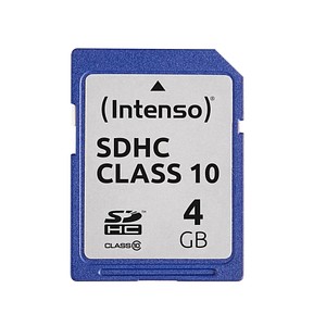 Intenso Speicherkarte SDHC-Card Class 10 4 GB