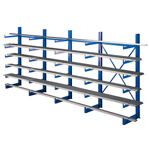 SCHULTE Kragarmregal K1000 14487 enzianblau 500,0 x 50,0 x 200,0 cm