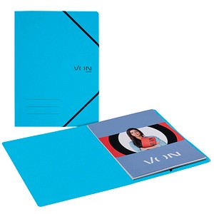 VON LEITZ Eckspanner DIN A4 hellblau, 1 St.