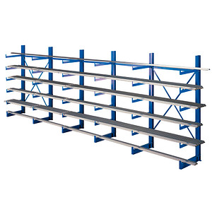 SCHULTE Kragarmregal K1000 14488 enzianblau 625,0 x 50,0 x 200,0 cm