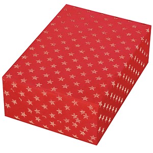 JUNG SCHÖNER VERPACKEN Geschenkpapier Weihnachtssterne mehrfarbig, 20,0 m