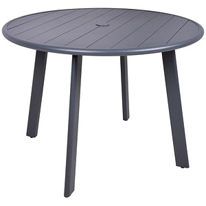 Garden Pleasure Gartentisch COSTA anthrazit rund 101,5 x 101,5 x 72,0 cm