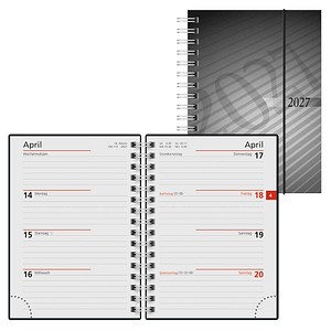 rido idé Taschenkalender mit Spirale 2027 anthrazit, 1 St.