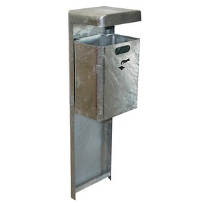 TKG MONDO Beton Mülleimer 35,0 l silber, 1 St.