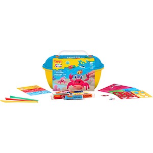 JOVI Modelliermasse Play & Fun Plastilina Splash mehrfarbig