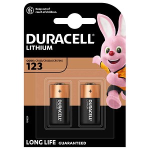 DURACELL Batterie Ultra 123 Lithium Fotobatterie 3,0 V, 2 St.