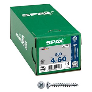 SPAX® Universalschrauben Z2 Senkkopf WIROX 1081010400605 4 mm x 60 mm, 500 St.