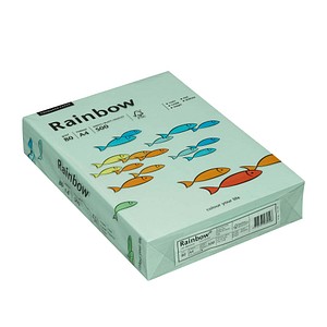 Rainbow Kopierpapier COLORED PAPER mittelgrün DIN A4 80 g/qm 500 Blatt