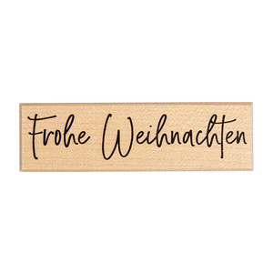 Rayher Motivstempel Frohe Weihnachten 3,0 x10,0 cm, 1 St.