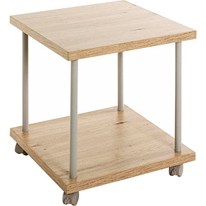 HAKU Möbel Beistelltisch rechteckig MDF-Platte esche 40,0 x 40,0 x 45,0 cm, 1 St.