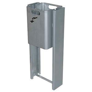 TKG CAMPINA Mülleimer 35,0 l silber, 1 St.