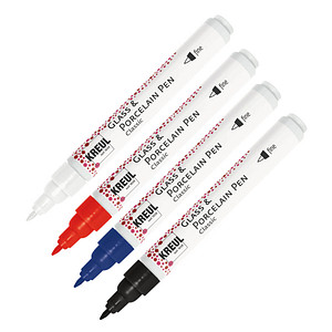 KREUL Classic Porzellanstifte farbsortiert 1,0 - 2,0 mm, 4 St.