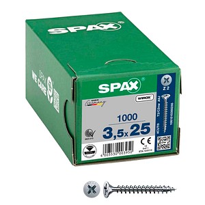 SPAX® Universalschrauben Z2 Senkkopf WIROX 1081010350255 3,5 mm x 25 mm, 1.000 St.