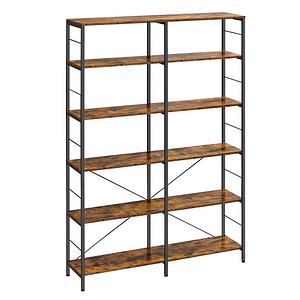 VASAGLE Bücherregal braun, schwarz 120,0 x 30,0 x 170,0 cm, 1 St.