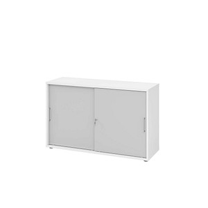 HAMMERBACHER Schiebetürenschrank 1752S, V1752S/W/5/BS grau, weiß 1 Fachboden 120,0 x 40,0 x 74,8 cm