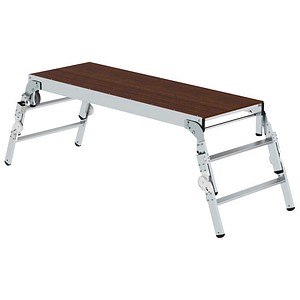 MUNK Arbeitsplattform 30414 höhenverstellbar silber 2x 2 Stufen 220,0 x 73,0 cm