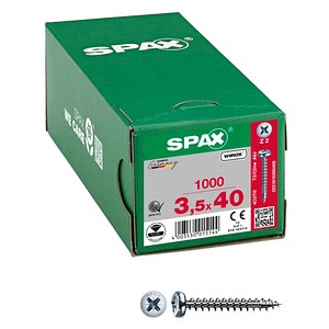 SPAX® Universalschrauben Z2 Halbrundkopf WIROX 0231010350405 3,5 mm x 40 mm, 1.000 St.