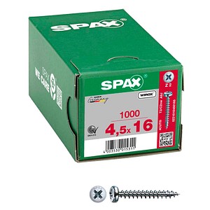 SPAX® Universalschrauben Z2 Halbrundkopf WIROX 0231010450165 4,5 mm x 16 mm, 1.000 St.