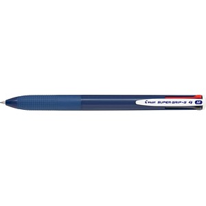 PILOT 4-Farben-Kugelschreiber Super Grip-G4 blau, Schreibfarbe: schwarz, blau, rot, grün, 1 St.