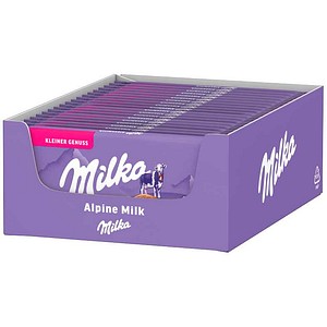 Milka die Kleine Alpenmilch Schokolade 20x 45,0 g, 1 St.