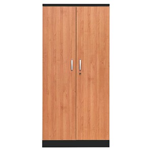 Gürkan Stahlschrank 100127 tiefschwarz, erle 4 Fachböden 92,0 x 42,0 x 195,0 cm, aufgebaut, 1 St.