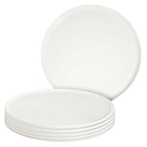 ID Fine Pizzateller Transparent Mesa weiß Ø 33,0 cm, 6 St.